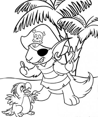Neopet-Coloring-Page-852x1024