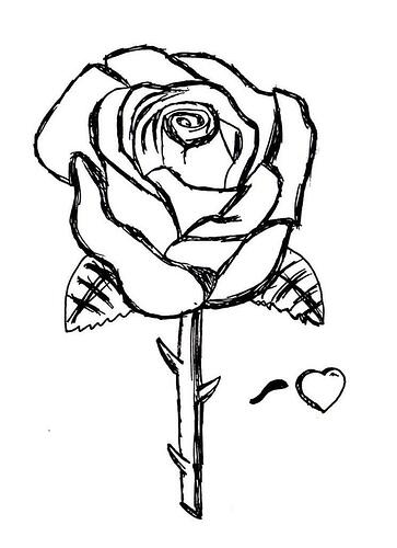 Free-Rose-Coloring-Pages-744x1024