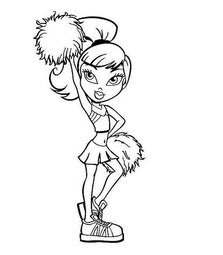 Coloring-Pages-of-Cheerleader
