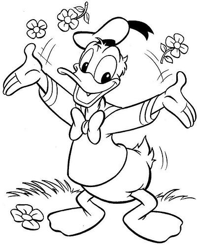 Donald-Duck-Coloring-Pages-For-Kids