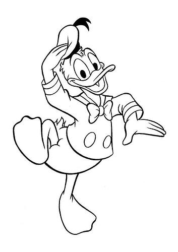 Coloring-Pages-of-Donald-Duck