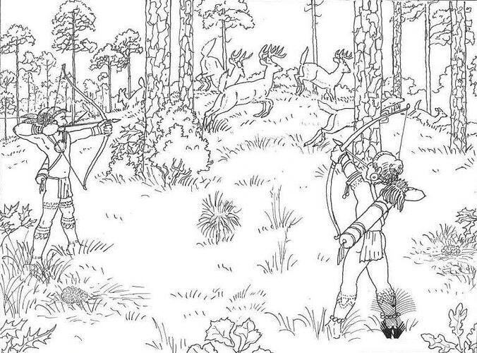 Free-Printable-Hunting-Coloring-Pages-768x568