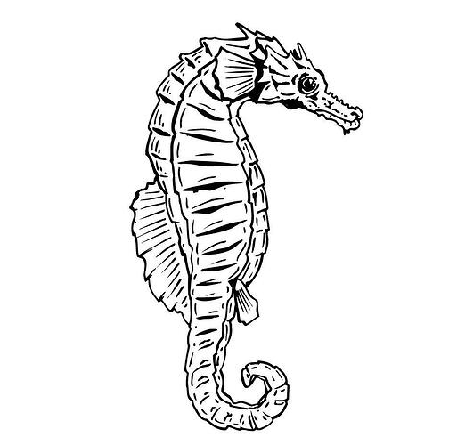 Free-Seahorse-Coloring-Pages