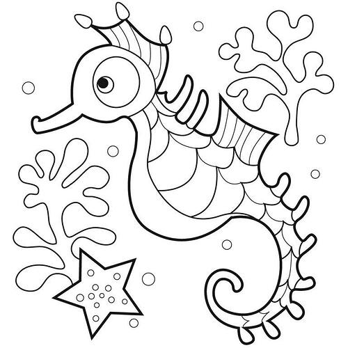 Seahorse-Coloring-Pages-To-Print-768x768