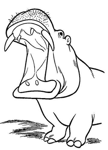 Printable-Hippo-Coloring-Pages