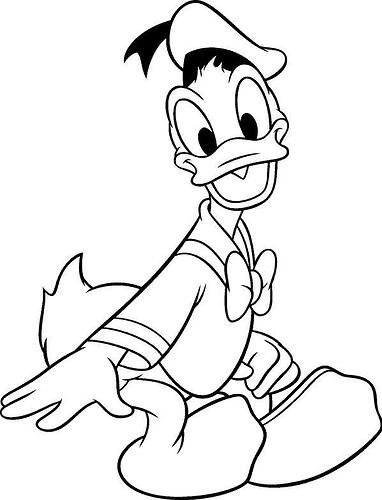 Donald-Duck-Coloring-Page