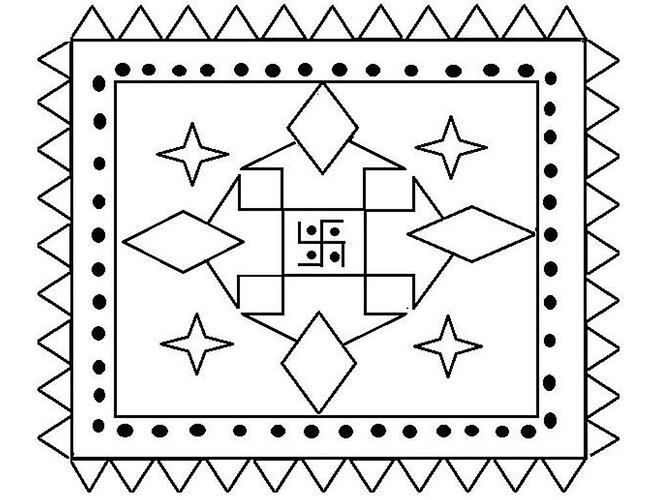 Coloring-Page-of-Rangoli