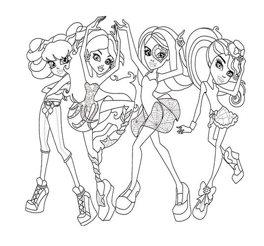 Howleen-Monster-High-Colouring-Pages