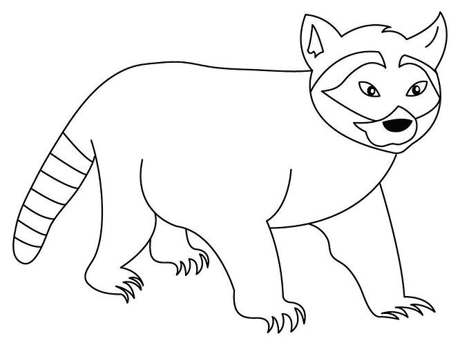 Raccoon-Coloring-Page