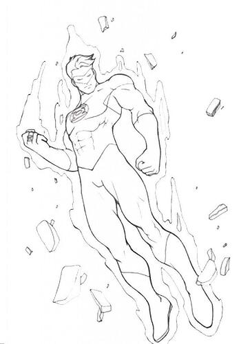 Coloring-Pages-of-Green-Lantern-744x1024