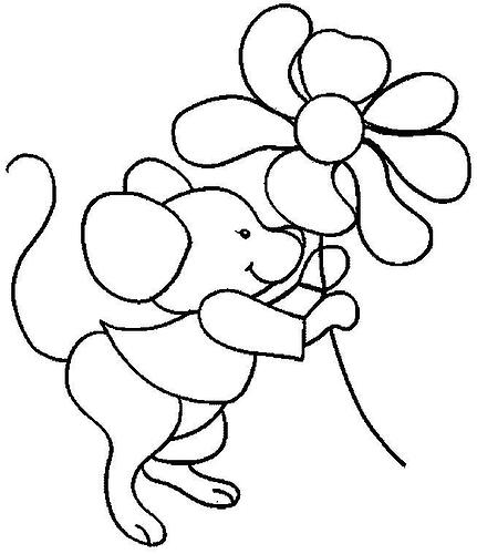 Cartoon-Mouse-Coloring-Page