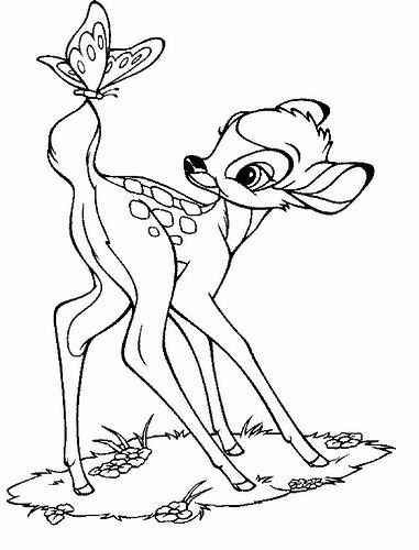 Coloring-Page-of-Bambi-768x1006