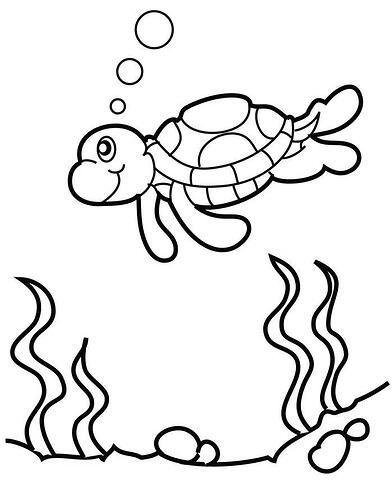 Sea-Turtle-Coloring-Pages