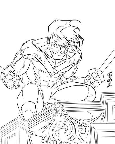 Nightwing-Coloring-Page-768x960