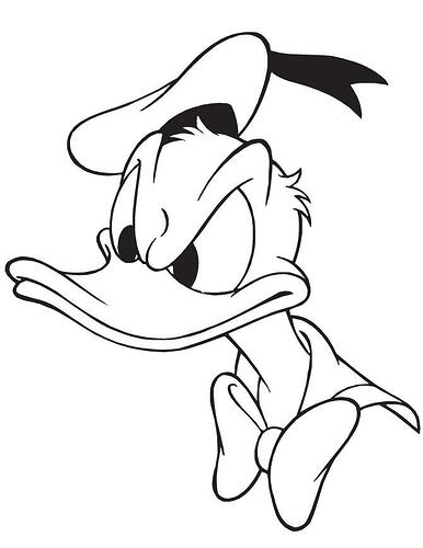 Donald-Duck-Face-Coloring-Pages