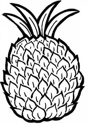 Pineapple-Coloring-Pages-For-Kids