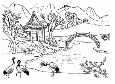 zen-landscape-coloring-Pages-16 (coloring)