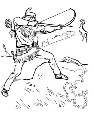 Deer-Hunting-Coloring-Pages (kids)