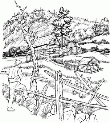 cabin-in-the-woods-landscape-coloring-pages-2 (coloring)
