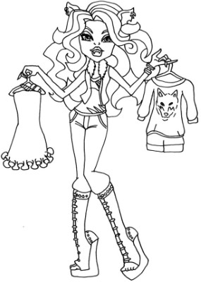 Monster-High-Fashion-Clawdeen-Coloring-For-Kids (mamun)