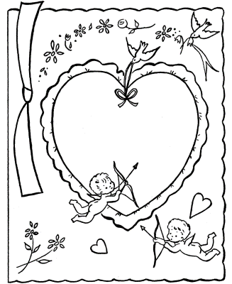 Cupids-and-Heart-Valentine-Coloring-Page (kids)