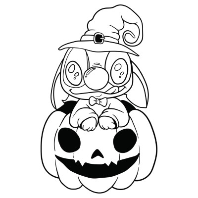 Stitch-in-a-Pumpkin-Coloring-Page (kids)