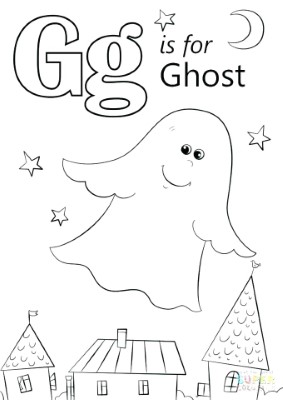 G-is-fo-Ghost-Coloring-Page (kids)