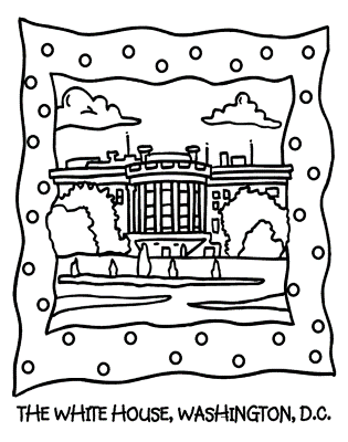 White-House-Government-Coloring-Page (kids)