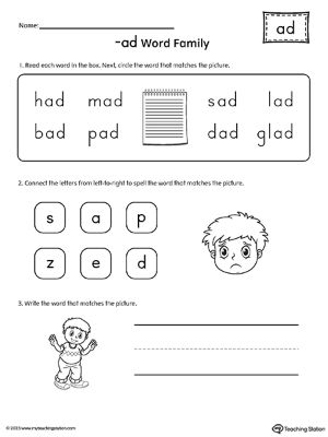 AD-Word-Family-Match-and-Spell-Worksheet