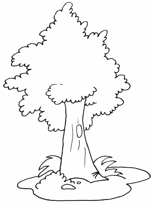 Coloring-Page-Tree (kids)