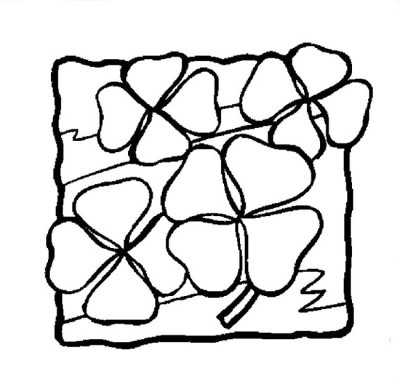 Four-Leaf-Clover-Coloring-Pages-for-Adults (kids)