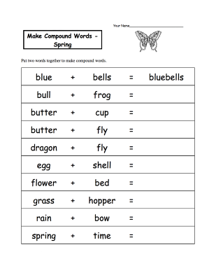 Compound-Words-Spring-Worksheet (kids)
