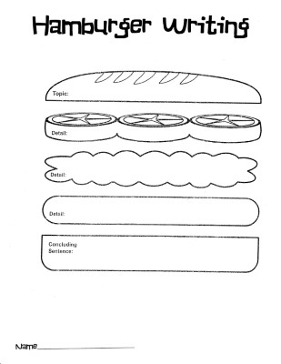 2nd-Grade-Hamburger-Writing-Worksheet (kids)