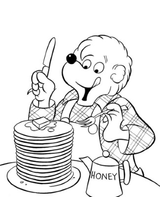 Papas-Pancakes-Berenstain-Bears-Coloring-Page (kids)
