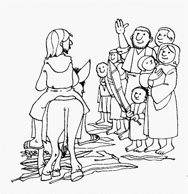Jesus-Greeted-on-Palm-Sunday-Coloring-Page (kids)