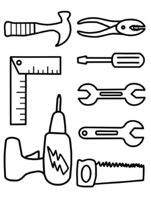 Tool-Set-Coloring-Page (kids)
