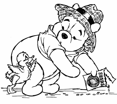 Pooh-Seeding-Garden-in-Spring-Coloring-Page (kids)