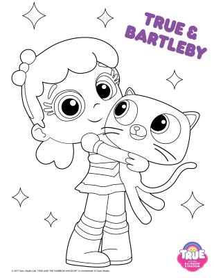 True-and-Bartleby-Rainbow-Coloring-Page (kids)