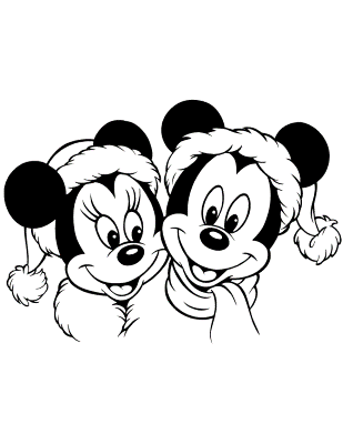 Mickey-and-Minnie-Christmas-Coloring-Pages (kids)