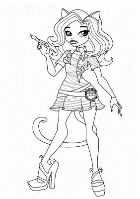 Monster-High-Ghoulia-&-Slow-Moe-Coloring-Pages-6 (mamun)
