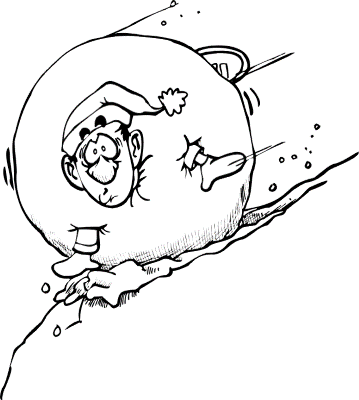Man-Snowballing-Coloring-Page (kids)