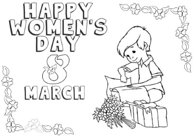 Womens-Day-March-8-Coloring-Page (kids)
