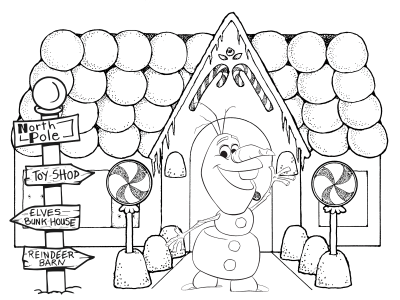 Olafs-Gingerbread-House-Coloring-Page (kids)