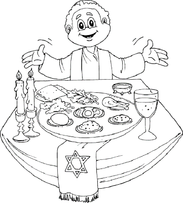 Passover-Coloring-Pages (kids)