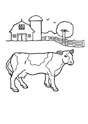 Cow-and-Barn-Coloring-Page (kids)