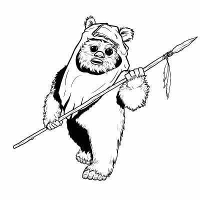 Cute-Ewok-Coloring-Pages (kids)
