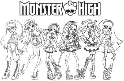 Monster-High-Ghoulia-And-Slow-Moe-Coloring-Arts-2 (mamun)
