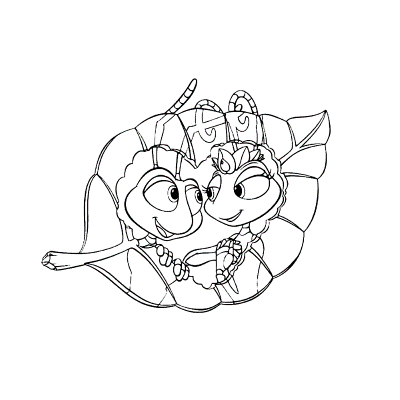 Flik-and-Atta-Bugs-Life-Coloring-Page (kids)