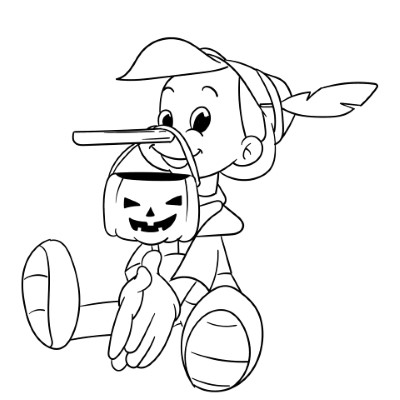 Pinocchio-Halloween-Coloring-Page (kids)