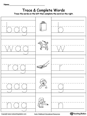 AG-Word-Family-Trace-and-Write-Worksheet